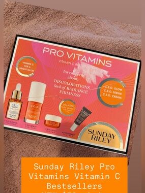 SUNDAY RILEY Pro Vitamins- Vitamin C Bestsellers. CEO Glow, Serum, Cream, Eye+